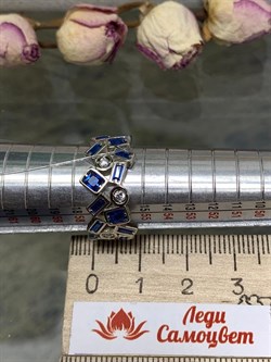 *Кольцо р.18 Калейдоскоп Шпинель синт арт. CZ-R03133-X-W-X-X-M1-267 вес 5,8 г - фото 271254
