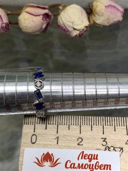 *Кольцо р.18 Калейдоскоп Шпинель синт арт. CZ-R03134-X-W-X-X-M1-550 вес 3,1 г - фото 271285