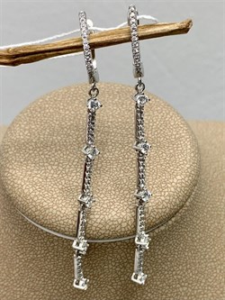 *Серьги Белый Фианит Микро Вставки арт. CZ-E01788-X-W-X-X-W-568 вес 4,67 г - фото 271287 *Серьги Белый Фианит Микро Вставки арт. CZ-E01788-X-W-X-X-W-568 вес 4,67 г - фото 271287