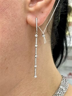 *Серьги Белый Фианит Микро Вставки арт. CZ-E01788-X-W-X-X-W-568 вес 4,67 г - фото 271291 *Серьги Белый Фианит Микро Вставки арт. CZ-E01788-X-W-X-X-W-568 вес 4,67 г - фото 271291