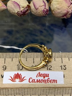 *Кольцо р.16 Голубой Топаз Сапфир арт. RB-R00387-X-G-BU-X-BL-877 вес 2,9 г - фото 271301