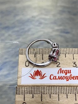 *Кольцо р.16 Фианит Микс арт. AS-R01063-X-W-Pin-X-W-564 вес 3,5 г - фото 271332