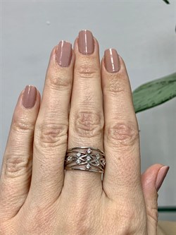 *Кольцо р.18 Белый Фианит арт. MP-R08257-X-W-X-X-W-737 вес 3,5 г - фото 271395