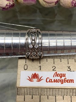 *Кольцо р.18 Белый Фианит арт. MP-R08257-X-W-X-X-W-737 вес 3,5 г - фото 271397