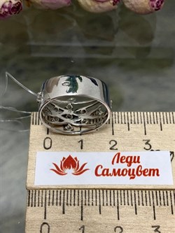 *Кольцо р.18 Белый Фианит арт. MP-R08257-X-W-X-X-W-737 вес 3,5 г - фото 271398