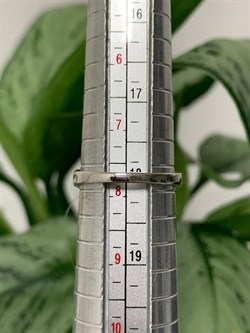 *Кольцо р.18 Синий Фианит арт. CZ-R02128-X-W-SAP-X-W-689 вес  2,7 г - фото 271450