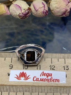 *Кольцо р.16 Дымчатый Кварц арт. CZ-R11076-X-W-BR-X-W вес 4 г - фото 271485 *Кольцо р.16 Дымчатый Кварц арт. CZ-R11076-X-W-BR-X-W вес 4 г - фото 271485