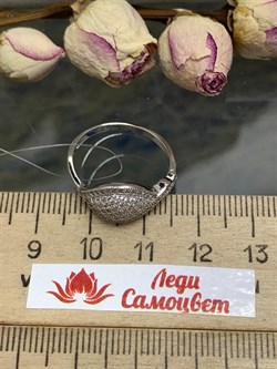 *Кольцо р.18  Белый Фианит Микро Вставки арт. MP-R10050-X-W-X-X-W-646 вес 2,15 г - фото 271512 *Кольцо р.18  Белый Фианит Микро Вставки арт. MP-R10050-X-W-X-X-W-646 вес 2,15 г - фото 271512