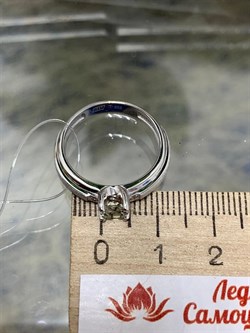 *Кольцо р.19,5 Празиолит арт. 01-2764/0БРП-00-041 вес 3,15 г - фото 271583 *Кольцо р.19,5 Празиолит арт. 01-2764/0БРП-00-041 вес 3,15 г - фото 271583