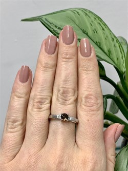 *Кольцо р.17,5 Дымчатый Кварц арт. 01-2764/БРРТ-00-264 вес 2,91 г - фото 271697