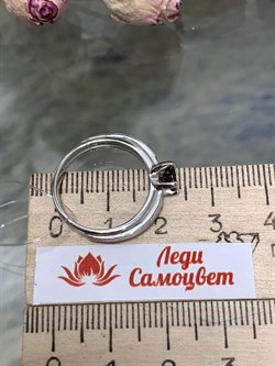 *Кольцо р.17,5 Дымчатый Кварц арт. 01-2764/БРРТ-00-264 вес 2,91 г - фото 271701