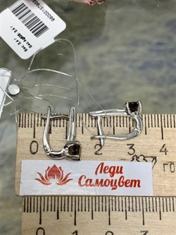 *Серьги Дымчатый Кварц арт. 02-2764/БРРТ-00-738 вес 3,39 г - фото 271711 *Серьги Дымчатый Кварц арт. 02-2764/БРРТ-00-738 вес 3,39 г - фото 271711