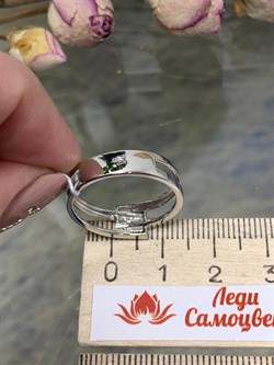 *Кольцо р.18,5 арт. SR-R00020-X-W-X-X-X-938 вес 2,64 г - фото 271740