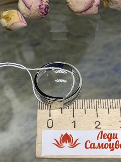 *Кольцо р.18,5 арт. SR-R00020-X-W-X-X-X-938 вес 2,64 г - фото 271741