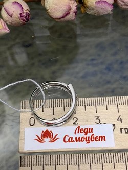 *Кольцо р.18,5 арт. SR-R00020-X-W-X-X-X-938 вес 2,64 г - фото 271742