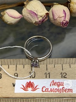 *Кольцо р.16 Фианит арт. Cl-R40418-X-W-lil-X-X-826 вес 2,41 г - фото 271841