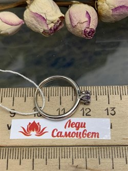 *Кольцо р.16 Фианит арт. Cl-R40418-X-W-lil-X-X-826 вес 2,41 г - фото 271842