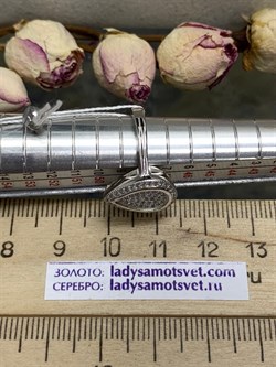 *Кольцо р.15,5 Белый Фианит Микро Вставки арт. MP-R65017-X-W-W-X-X-794 вес 4,07 г - фото 272117