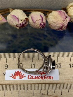 *Кольцо р.18 Дымчатый Кварц арт. CZ-R00009-X-W-BR-X-W-093 вес 2,9 г - фото 272144