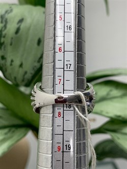 *Кольцо р.18 Аметист арт. OF-R11043-X-W-AM-X-W вес 7,8 г - фото 272175