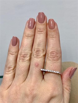*Кольцо р.17 Белый Фианит Микро Вставки арт. MP-R11467-X-W-X-X-W-798  вес 2,9 г - фото 272182