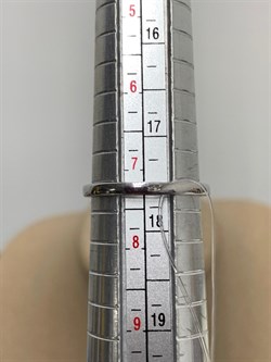 *Кольцо р.17 Белый Фианит Микро Вставки арт. MP-R11467-X-W-X-X-W-798  вес 2,9 г - фото 272183