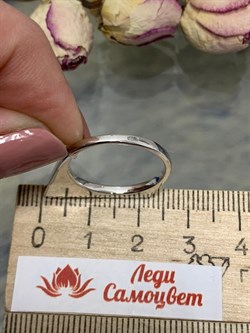 *Кольцо р.17 Белый Фианит Микро Вставки арт. MP-R11467-X-W-X-X-W-798  вес 2,9 г - фото 272187