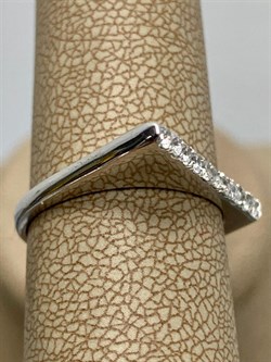 *Кольцо р.17 Белый Фианит Микро Вставки арт. MP-R11467-X-W-X-X-W-798  вес 2,9 г - фото 272189