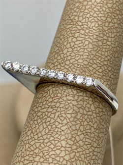 *Кольцо р.17 Белый Фианит Микро Вставки арт. MP-R11467-X-W-X-X-W-798  вес 2,9 г - фото 272190