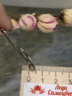 *Кулон Ключик Микро Жемчуг Марказит арт. VJ-P00287-X-O-X-X-P-610 вес 2,9 г - фото 272353