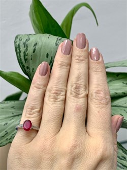 *Кольцо р.15,5 Корунд Рубин арт. 4RDR6989-CZ-252 вес 2,7 г - фото 272382 *Кольцо р.15,5 Корунд Рубин арт. 4RDR6989-CZ-252 вес 2,7 г - фото 272382