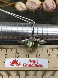 *Кольцо р.16,5 Празиолит Бразилия арт. AS-R06598-X-W-S-X-W-532 вес 4,33 г - фото 272466 *Кольцо р.16,5 Празиолит Бразилия арт. AS-R06598-X-W-S-X-W-532 вес 4,33 г - фото 272466