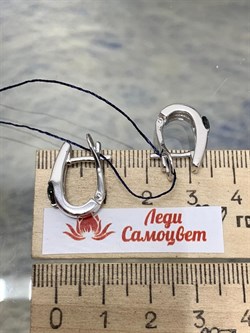 *Серьги Ювелирный Кристалл иск Черный Бр. арт. 02-2085/0ЧБК-00-419 вес 4,64 г - фото 272542 *Серьги Ювелирный Кристалл иск Черный Бр. арт. 02-2085/0ЧБК-00-419 вес 4,64 г - фото 272542