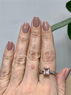 *Кольцо р.17,5 Горный Хрусталь арт. 01-1989/00ГХ-00-620 вес 3,32 г - фото 272569