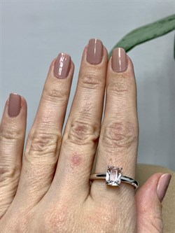 *Кольцо р.19 Горный Хрусталь арт. 01-1989/00ГХ-00-655 вес 3,46 г - фото 272634