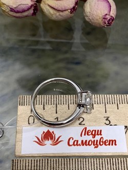 *Кольцо р.19,5 Горный Хрусталь арт. 01-1989/00ГХ-00-667 вес 3,24 г - фото 272650