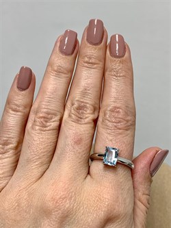 *Кольцо р.18 Голубой Топаз арт. 01-1989/00ТБ-00-635 Вес 3,37 г - фото 272716