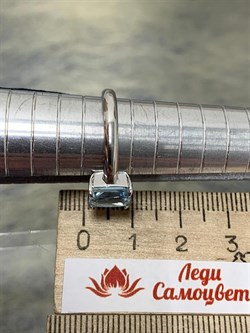 *Кольцо р.18 Голубой Топаз арт. 01-1989/00ТБ-00-635 Вес 3,37 г - фото 272718