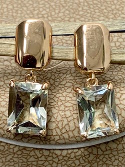 *Пусеты Празиолит арт. 02-1989/000П-06-245 Вес 3,07 г - фото 272731 *Пусеты Празиолит арт. 02-1989/000П-06-245 Вес 3,07 г - фото 272731