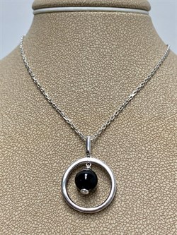 *Колье р.45-50 Черный Оникс арт. 06-3017/00ОН-00-539 вес 4,68 г - фото 272788 *Колье р.45-50 Черный Оникс арт. 06-3017/00ОН-00-539 вес 4,68 г - фото 272788