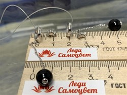 *Серьги Пусеты Черный Оникс арт. 02-3013/00ОН-00-432 вес 3,82 г - фото 272803 *Серьги Пусеты Черный Оникс арт. 02-3013/00ОН-00-432 вес 3,82 г - фото 272803