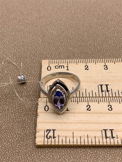 *Кольцо р.17,5 Танзанит цв Белое арт. 1-207941-00-31-629 вес 3,03 г - фото 272915 *Кольцо р.17,5 Танзанит цв Белое арт. 1-207941-00-31-629 вес 3,03 г - фото 272915