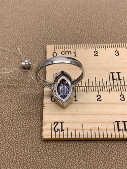 *Кольцо р.17,5 Танзанит цв Белое арт. 1-207941-00-31-629 вес 3,03 г - фото 272916 *Кольцо р.17,5 Танзанит цв Белое арт. 1-207941-00-31-629 вес 3,03 г - фото 272916