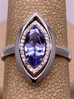 *Кольцо р.17,5 Танзанит цв Белое арт. 1-207941-00-31-629 вес 3,03 г - фото 272918 *Кольцо р.17,5 Танзанит цв Белое арт. 1-207941-00-31-629 вес 3,03 г - фото 272918