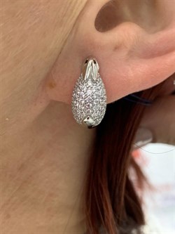 *Серьги Кролики Белый Фианит арт. 02-1715/00КЦ-00-268 вес 3,91 г - фото 272947 *Серьги Кролики Белый Фианит арт. 02-1715/00КЦ-00-268 вес 3,91 г - фото 272947