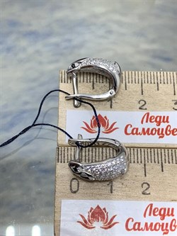 *Серьги Кролики Белый Фианит арт. 02-1715/00КЦ-00-268 вес 3,91 г - фото 272948 *Серьги Кролики Белый Фианит арт. 02-1715/00КЦ-00-268 вес 3,91 г - фото 272948