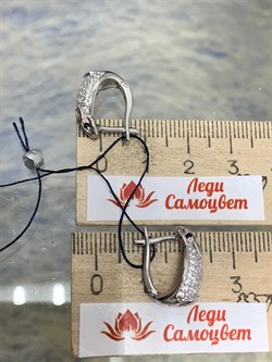 *Серьги Кролики Белый Фианит арт. 02-1715/00КЦ-00-268 вес 3,91 г - фото 272949 *Серьги Кролики Белый Фианит арт. 02-1715/00КЦ-00-268 вес 3,91 г - фото 272949