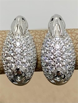 *Серьги Кролики Белый Фианит арт. 02-1715/00КЦ-00-268 вес 3,91 г - фото 272950 *Серьги Кролики Белый Фианит арт. 02-1715/00КЦ-00-268 вес 3,91 г - фото 272950