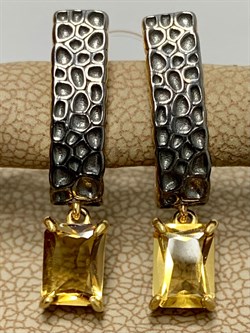 *Серьги Цитрин арт. 02-2460/00ЦТ-87-860 вес 4,18 г - фото 273099 *Серьги Цитрин арт. 02-2460/00ЦТ-87-860 вес 4,18 г - фото 273099