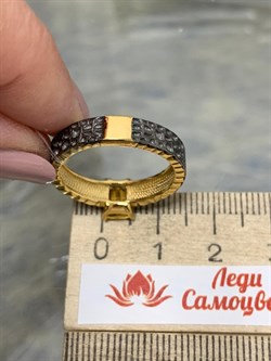 *Кольцо р.17,5 Цитрин арт. 01-2460/00ЦТ-87-716 вес 3,71 г - фото 273111